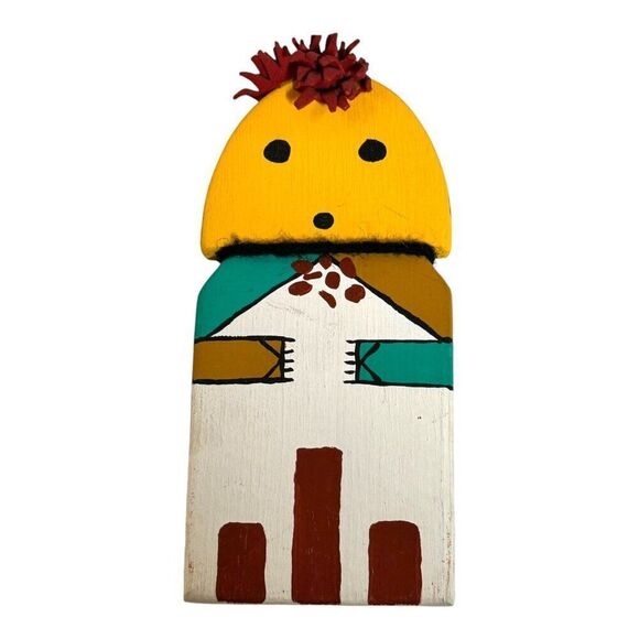 Vintage Hopi Puchtihu Doll Oldest Form Kachina Talavai Doll Carved Wood Katsina - Picture 1 of 6